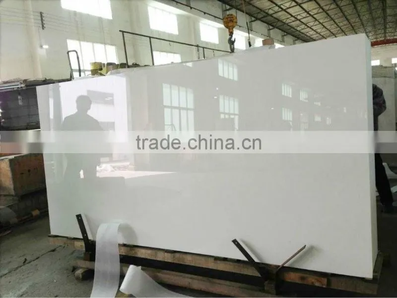 Best price white nano crystallized glass slabs