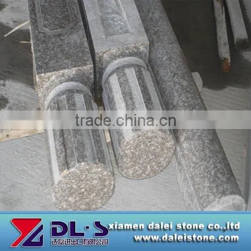 Red granite outdoor baluster