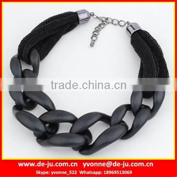 Golden Lobster Clasp New Trendy Necklace