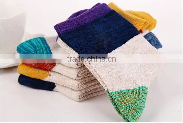 Wholesal custom women colorful polo sock