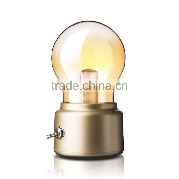 England Style Retro Bulb Light, LED Charge Table lamp Night Lamp