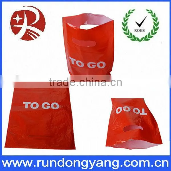 plastic carrier Bag t-shirt bag on roll