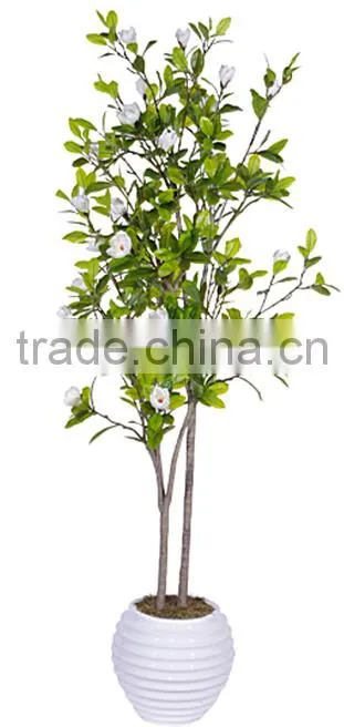 indoor Home garden decorative 250cm Height make artificial green live magnolia bonsai tree EXLYPZ06 0510