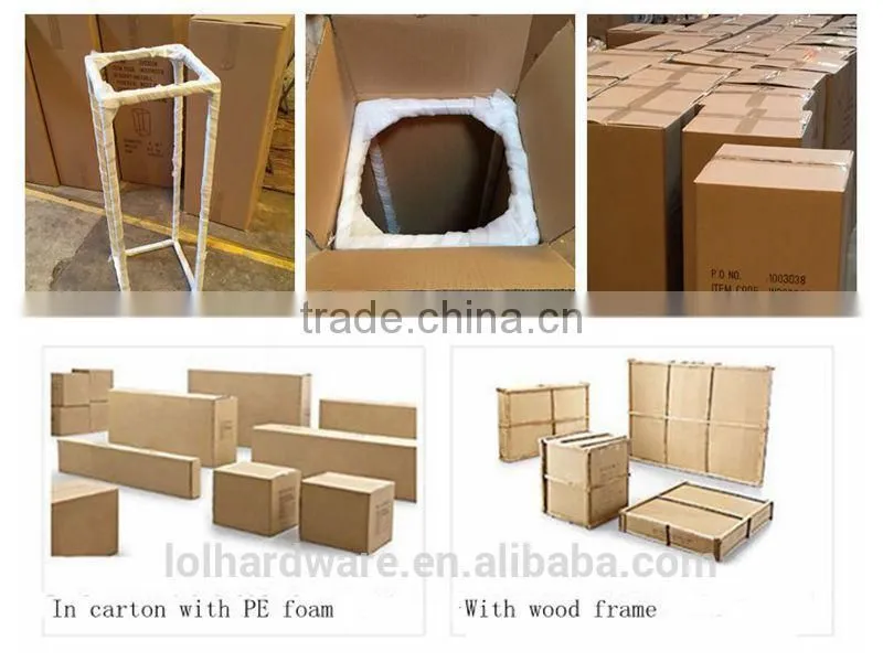 Modern style square shape Console table with metal frames