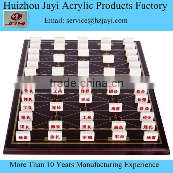 JYCB-002Factory wholesale custom acrylic chess board set,clear glass chess set