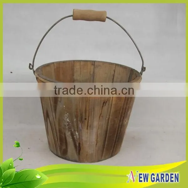 China Alibaba Different Types Wooden Garden Flower Pot By Handicraft