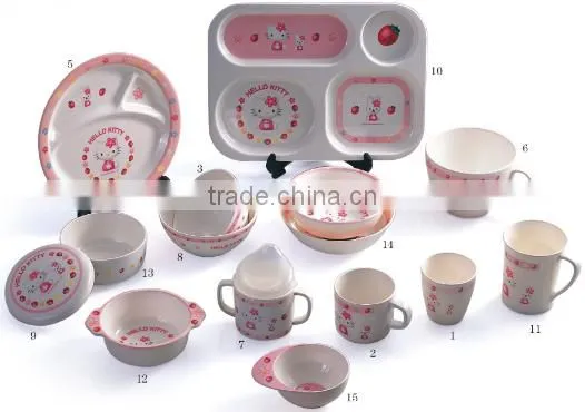 Hello Kitty Melamine Dinner Set Melamine Dinner Ware For Children Melamine Gift