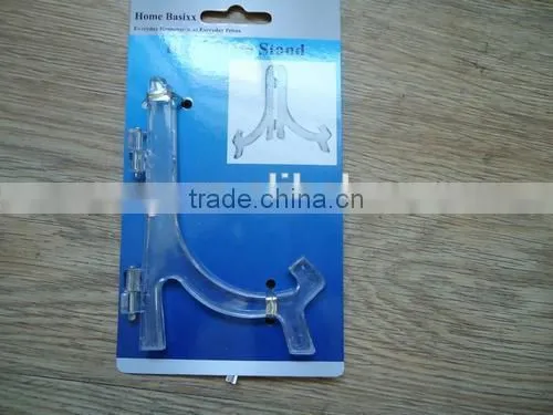 plastic display plate stand display plate holder/plate easel