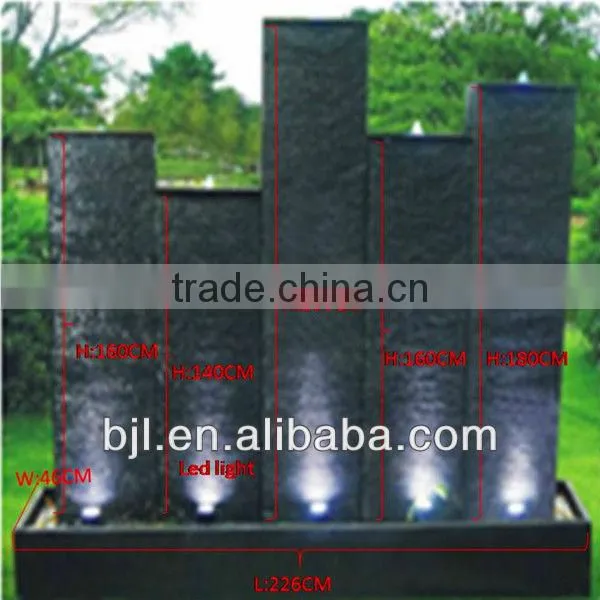 Home and garden stone wall water fountains waterfalls artificial fiberglass