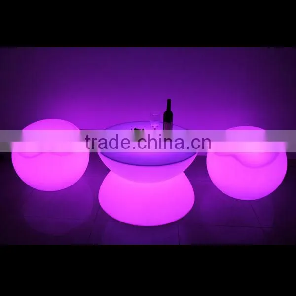 Color changing lighting led coffee table, illuminated led bar table
