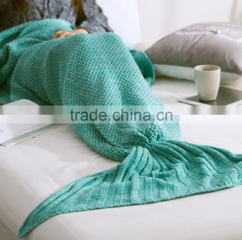 Hot sale Fashion Mermaid Tail Blanket for Girls for Adult for Kids