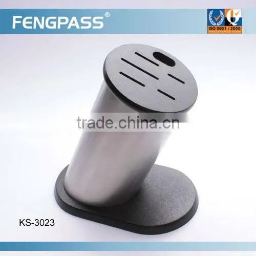 Colorful surface pp universal round knife block(371-389-476)