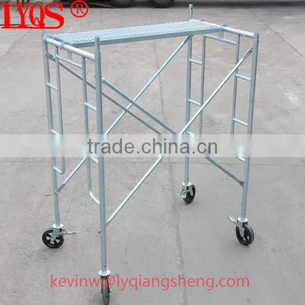 Ladder frame scaffolding platform for construction