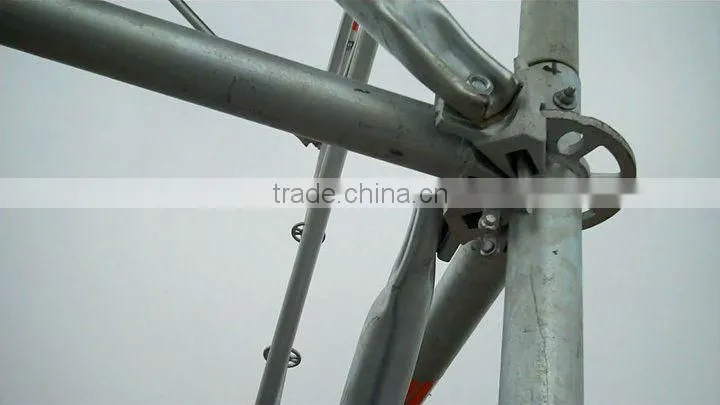 Galvanized and hot dipped galvanized Steel ringlock system scaffolding