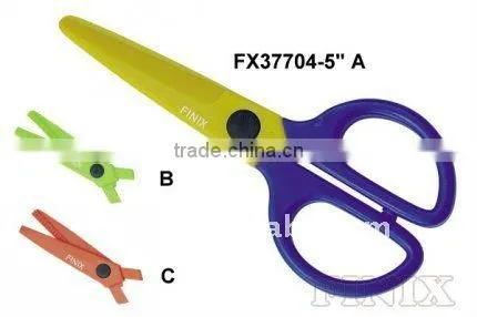 Exchangeable Handles All Plastic Safety Scissors