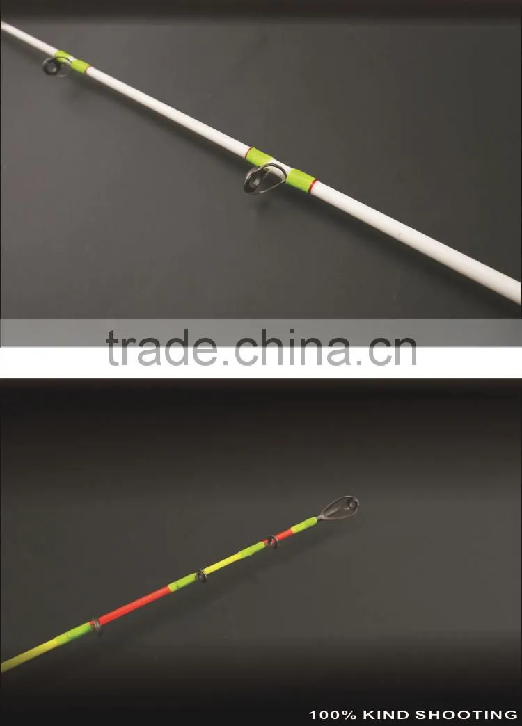 2 Tips Changable Fiberglass Casting Fishing Rod