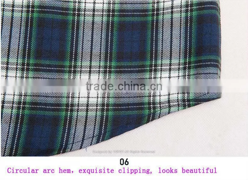 2014 Fashion 100%polyester mens casual long sleeve plaid shirt