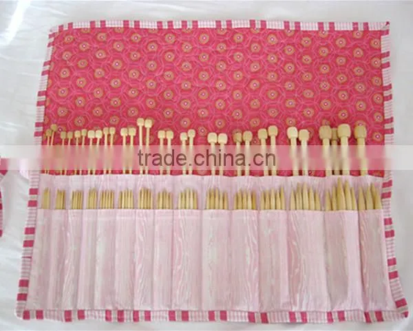 Cloth Bag Packing Bamboo Knitting Needle Set