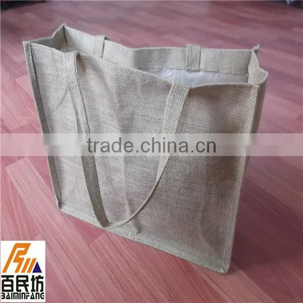eco-friendly jute shopping bags nature color 30*40*15cm