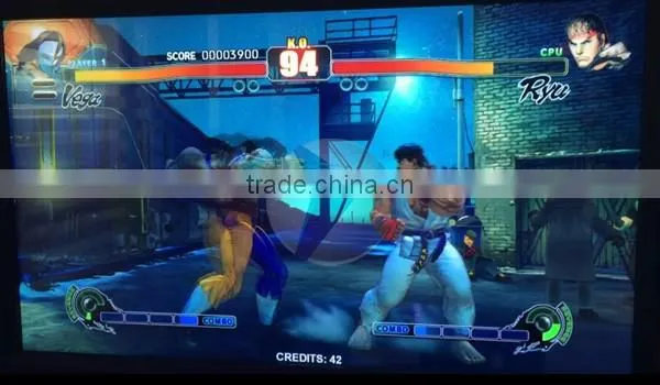 55 inch 3D monitor arcade coin operated 3D street fighter 4 arcade video boxing machine Mongolia street fighter 2 arcade
