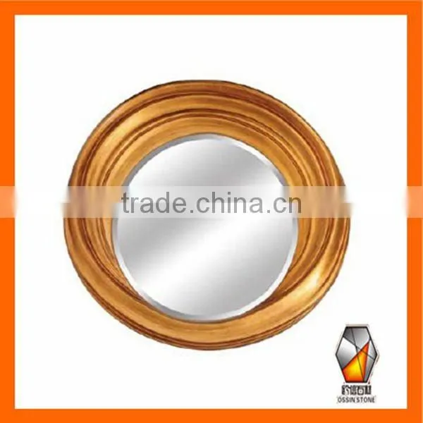 Modern Round PU Framed Mirror