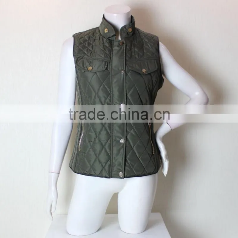 2016 Factory of Ladies Winter Padding Vest with Factory Price