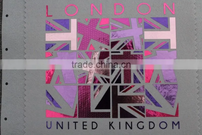 2017 popular holofoil LONDON city name design laser cut applique