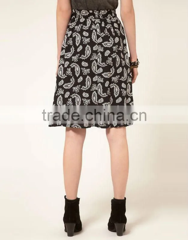 12SK006 Summer Hot Selling Fashion Casual Midi Skirt