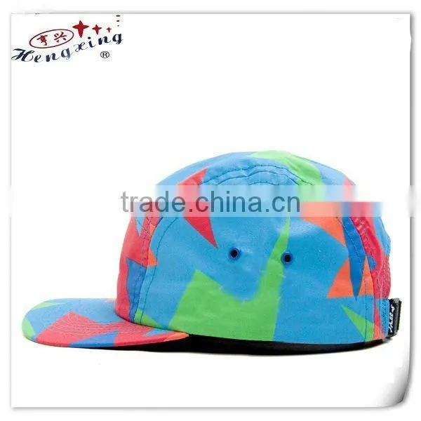 Allover snapback 5 panel hat corduroy 5 panel cap
