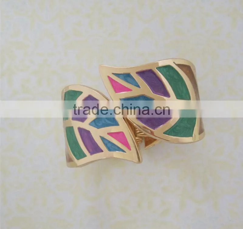 Ethnic han edition popular fashion alloy wire drawing wind drip diamond-encrusted bracelet