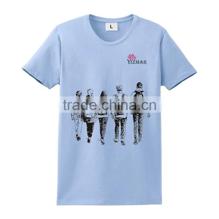 China wholesale cheap 100% cotton men's custom t shirt printing