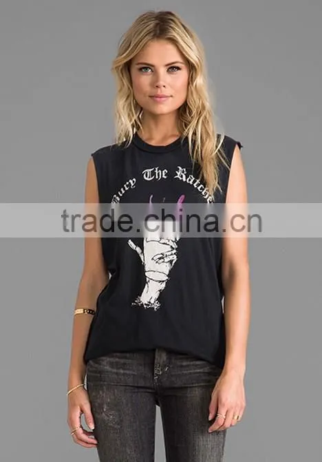no bra custom printing tank top
