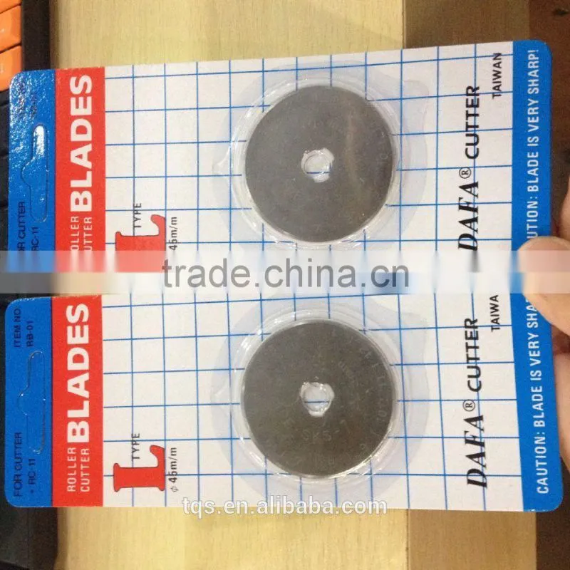 Hot selling 2015 roller blade/rotary cutter blade 45mm