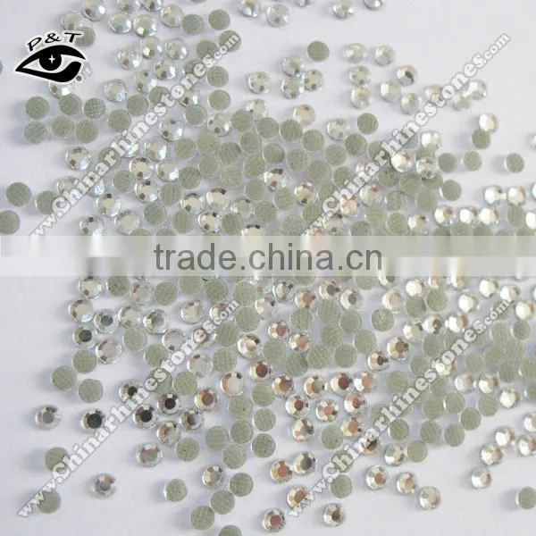 Hot fix Korean leadfree rhinestones 4mm ss16 crystal clear for t shirts