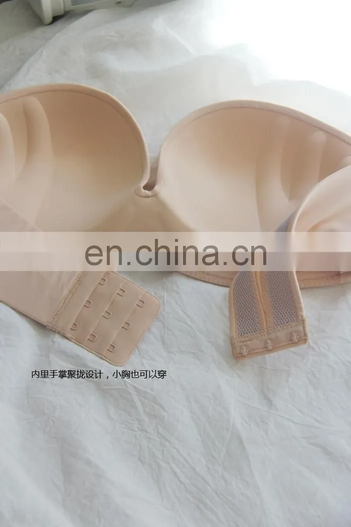 Strapless Bra Women Push Up Bra Invisible Strapless Bras Push Up Strapless Bras increase cleavage For Women Invisible Wire Free