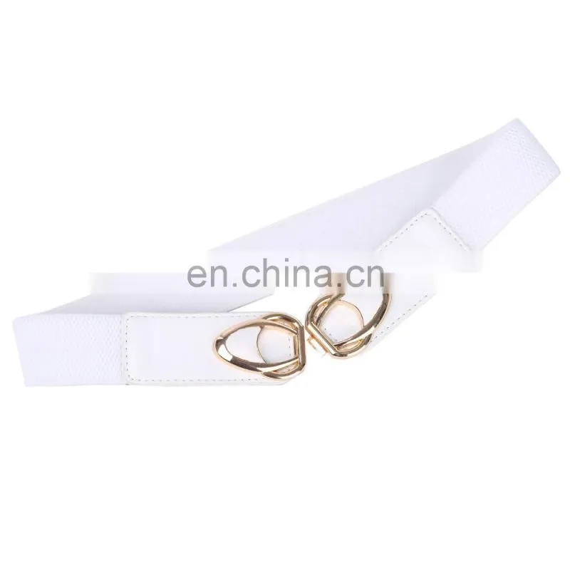 Grace Karin Women Ladies Girls Metal 1.5" Bow-Knot Buckle Stretchy Elastic Waist Belt Waistband CL010485