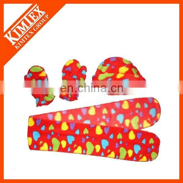 Womens hat glove scarf set