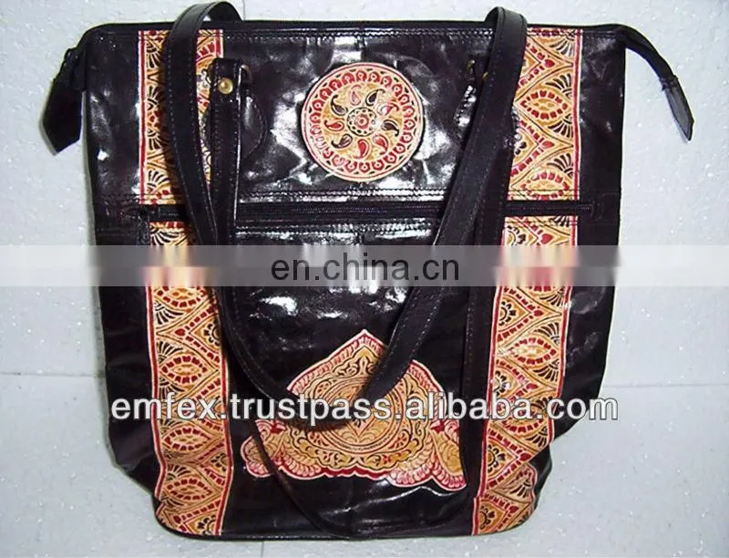 Sheep skin and goat skin genuine shoulder bags, ladies genuine leather bags manufacturer
