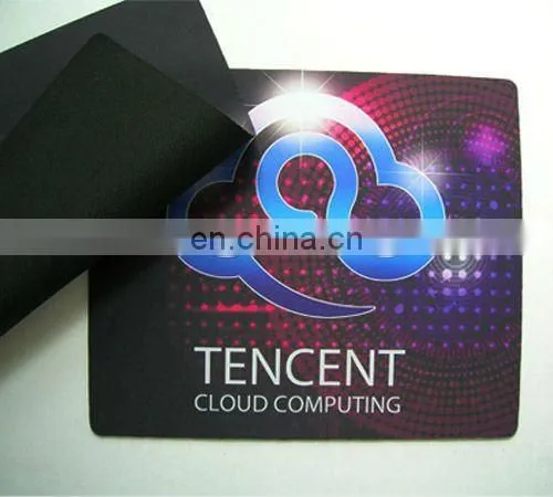 large size rubber material mouse pad fabric