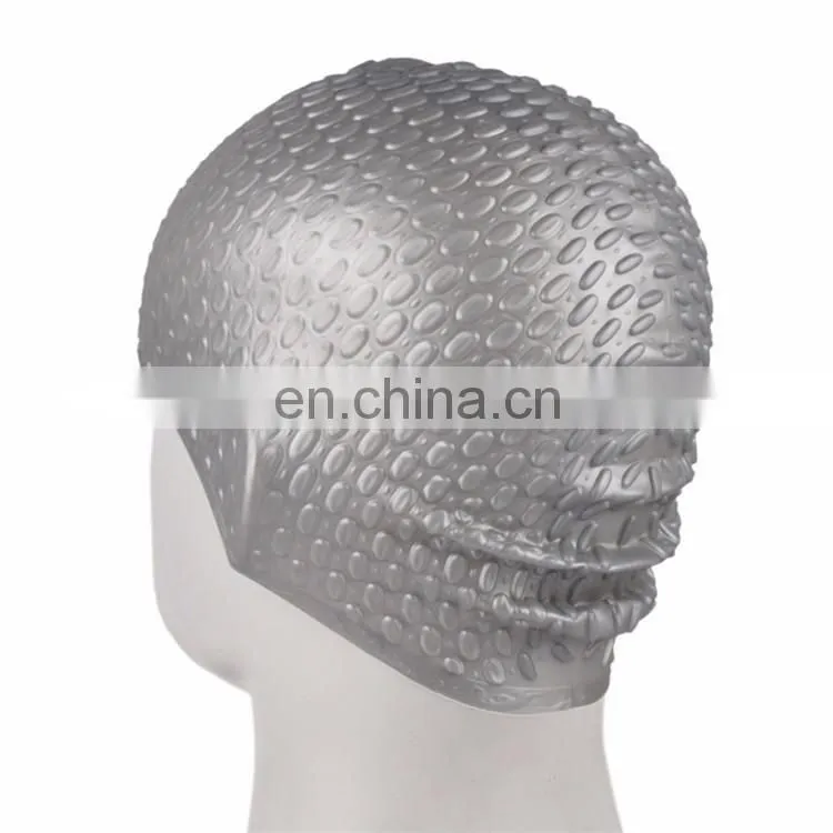 Long Hair Swim Cap Waterproof Silicone Swimming Caps For Adult Men Women Ladies