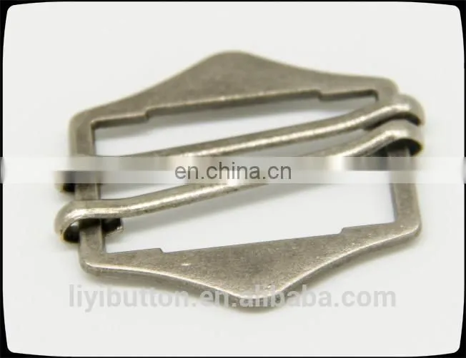 customized zinc alloy metal belt buckle for decoration, light black nickel garment buckle