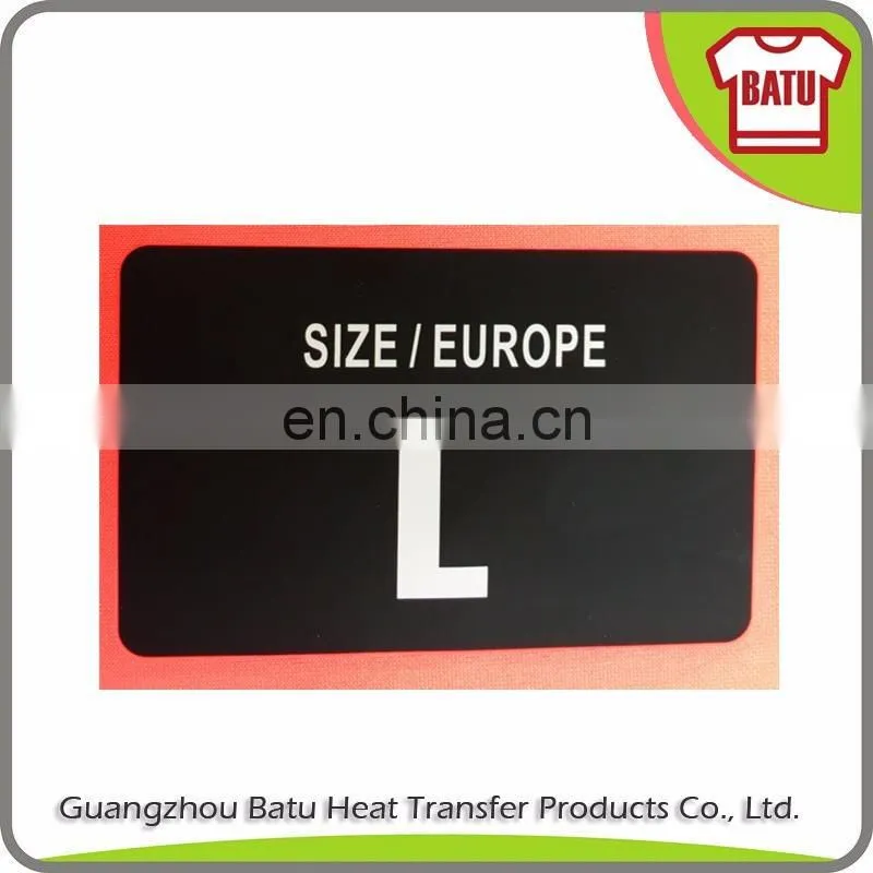 Heat Transfer for clothing care label