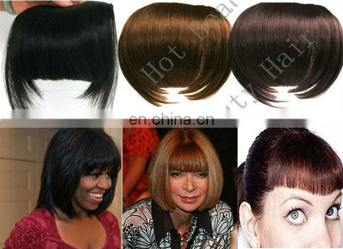 100% Virgin Human Hair Clip Hair Fringe Bangs