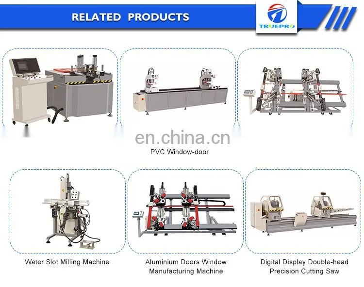 High precision upvc window making water slot milling machine