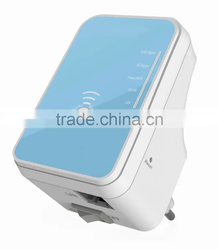 dual band 300M wifi repeater 220V with power plug
