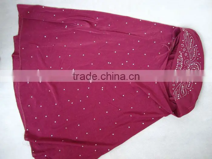 A553 Newest LONG HIJAB COVER WITH FULL crystal beading