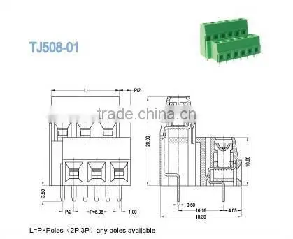 Wago Terminal Blocks 5.08mm Euro Type for Industry Control and Automation
