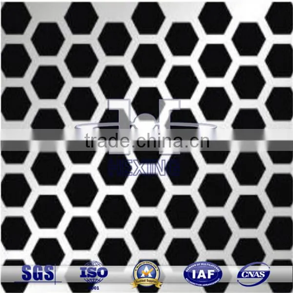Galvanized Hexagonal Hole Perforated Metal Mesh
