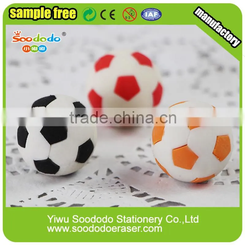 china school stationery football erasers rubber erasers