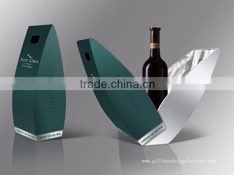 Wholesale Luxury paper packaging wine gift box
